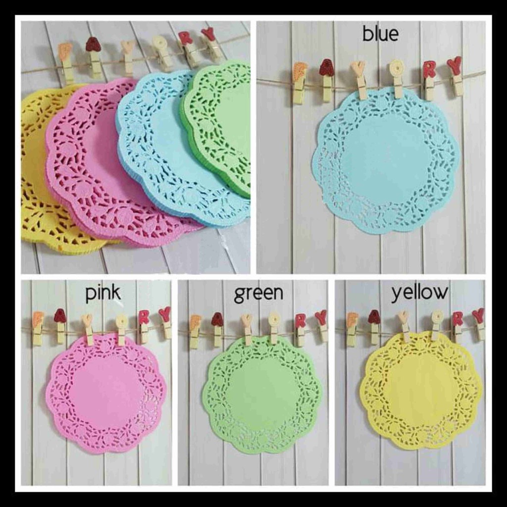 Jual KERTAS DOILY KERTAS RENDA DOILIES PAPER UKURAN 3 5 Inc 9cm