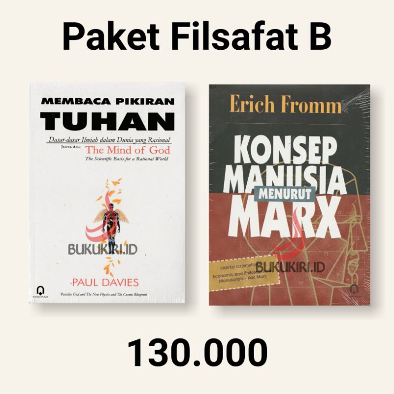 Jual PAKET FILSAFAT B Membaca Pikiran Tuhan Dan Konsep Manusia Menurut ...