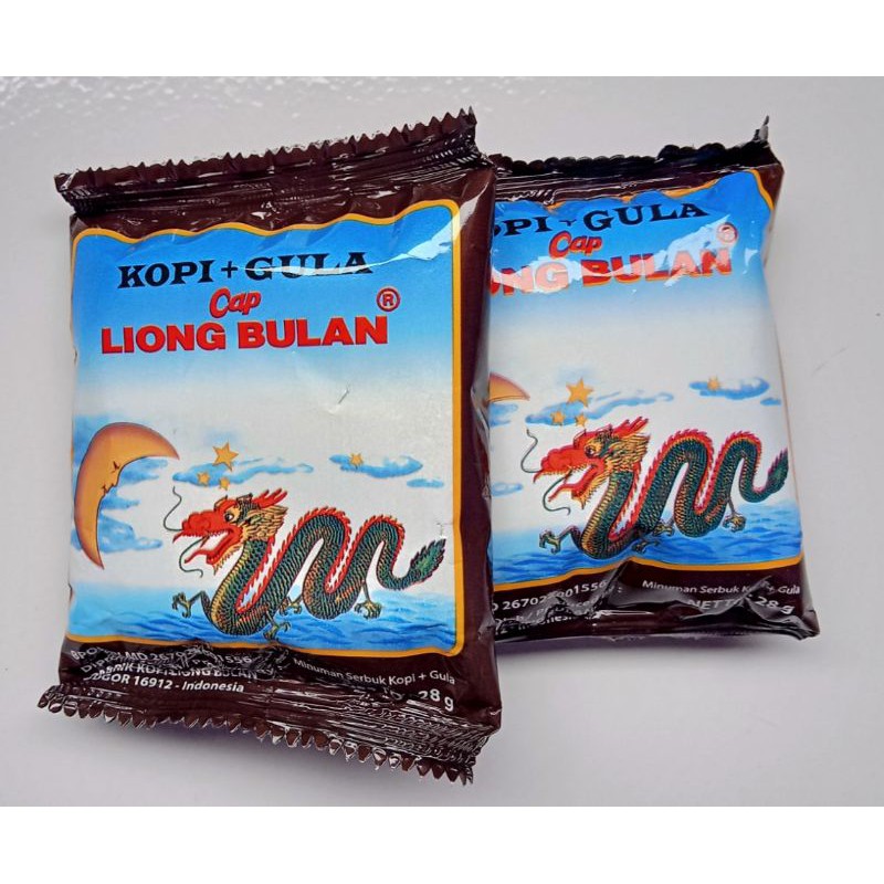 Jual Kopi Liong Bulan Plus Gula 1pack Isi 20 Bungkus 28gram Shopee