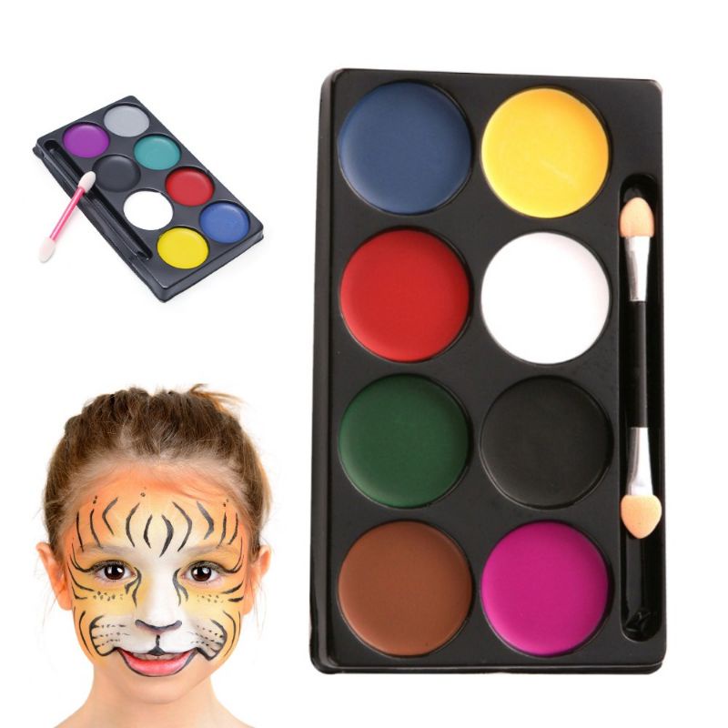 Jual Face Body Painting Murah/Art 8 Warna Lukis/Art Make Up/Cat Wajah