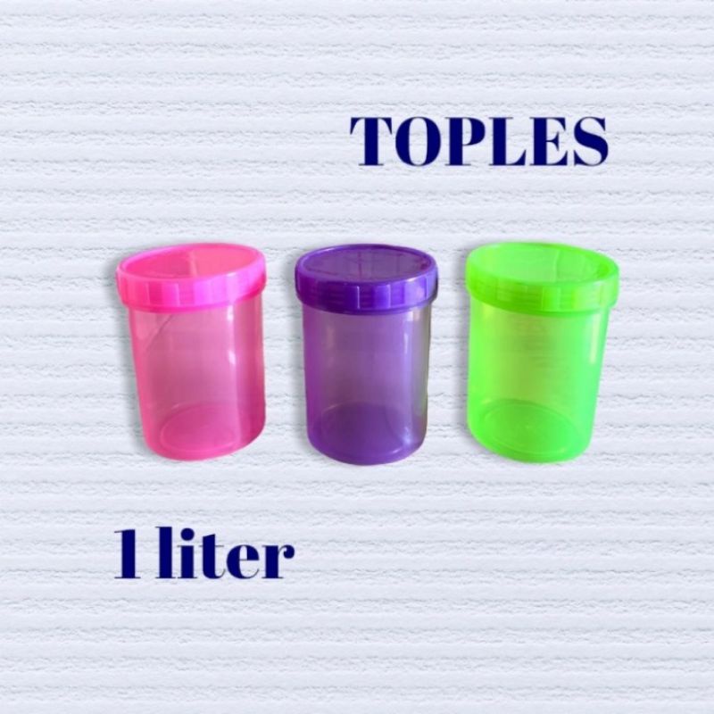 Jual Toples Plastik 1 Kg Tutup Drat Ulir Putar Kedap Toples Kue Shopee Indonesia 3303