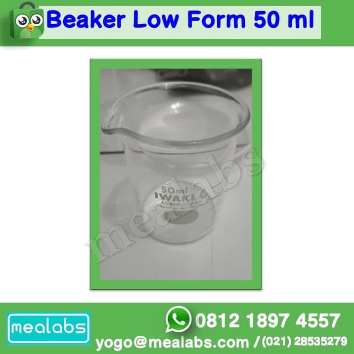 Jual Jual Gelas Kimia 50 Ml Beaker Glass 50 Ml Beaker Low Form Iwaki Glass Shopee Indonesia 2035