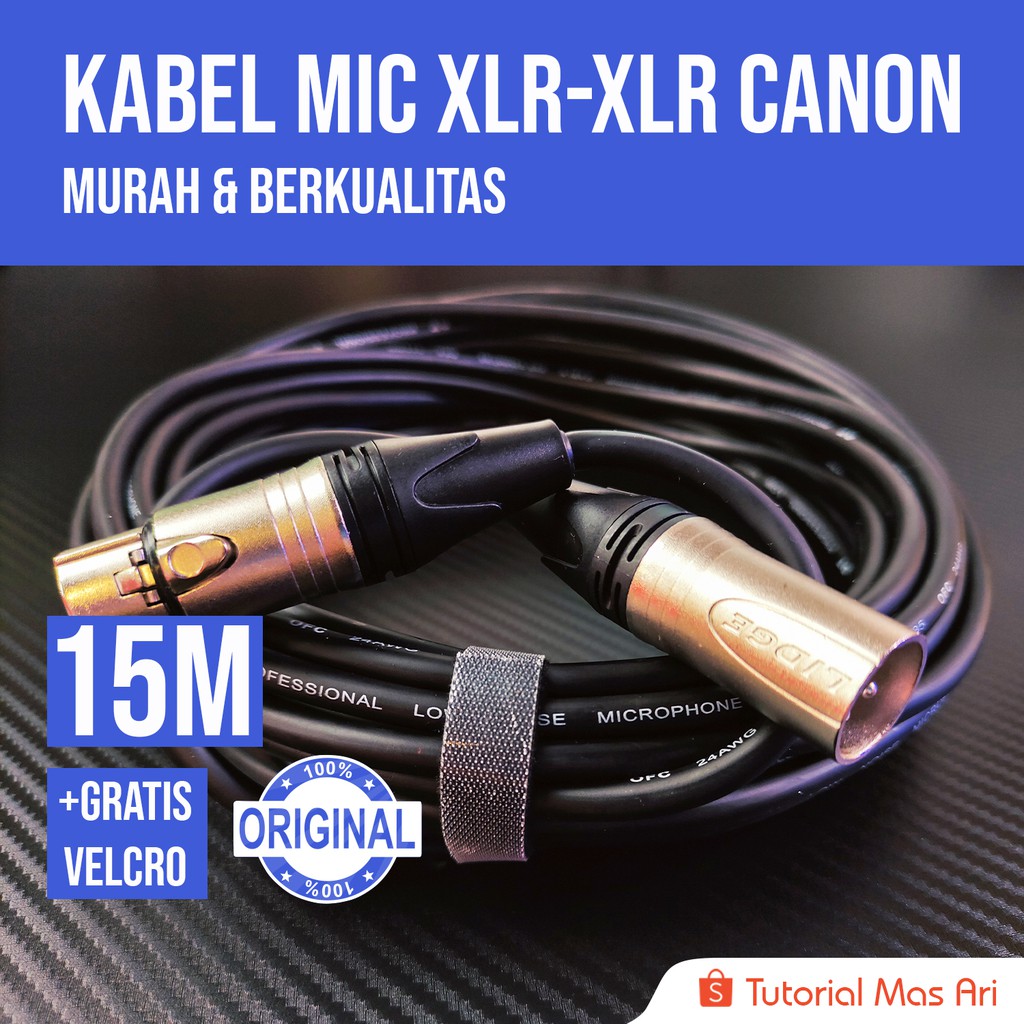 Jual Kabel Mic Xlr Xlr M Meter Suara Lantang Dan Jernih Tanpa Noise Untuk Ke Mixer Mas