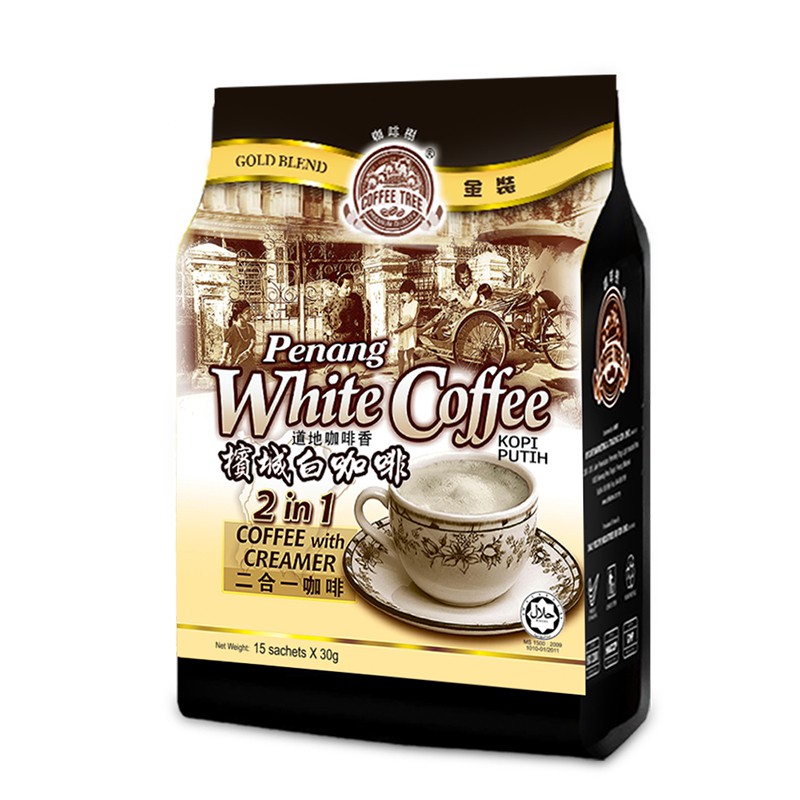 Jual Coffee Tree Malaysia Penang White Coffee 2 in 1 No Sugar Coffeemix ...