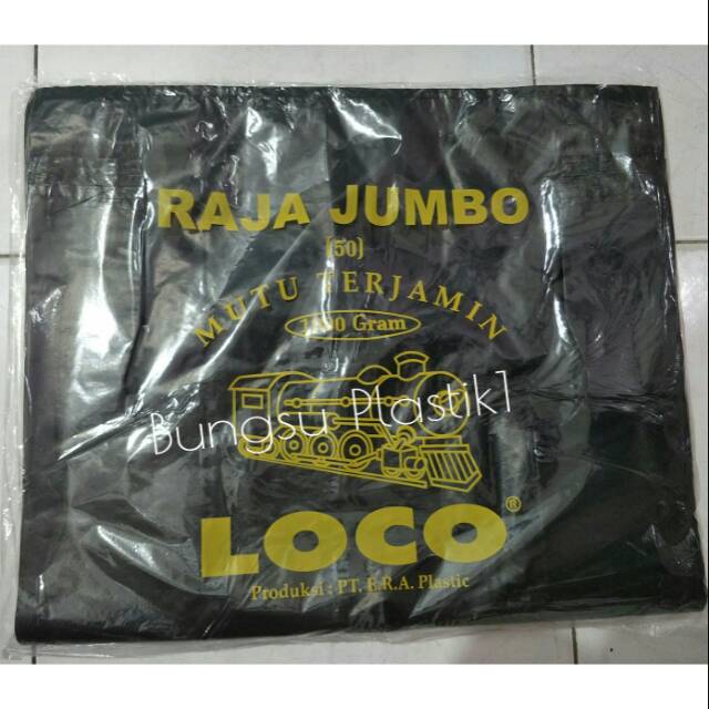 Jual Kantong Plastik Loco Hitam Jumbo 50 Kantong Kresek Jumbo Shopee Indonesia 4246