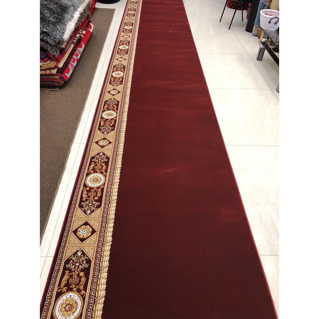 Jual Karpet Masjid Tebal Premium Import THSM-04 Warna Merah Maroon ...