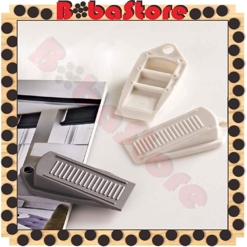 BOBASTORE Daun Pintu Penahan Pengganjal Pintu Karet Silikon Door Stopper Praktis R765