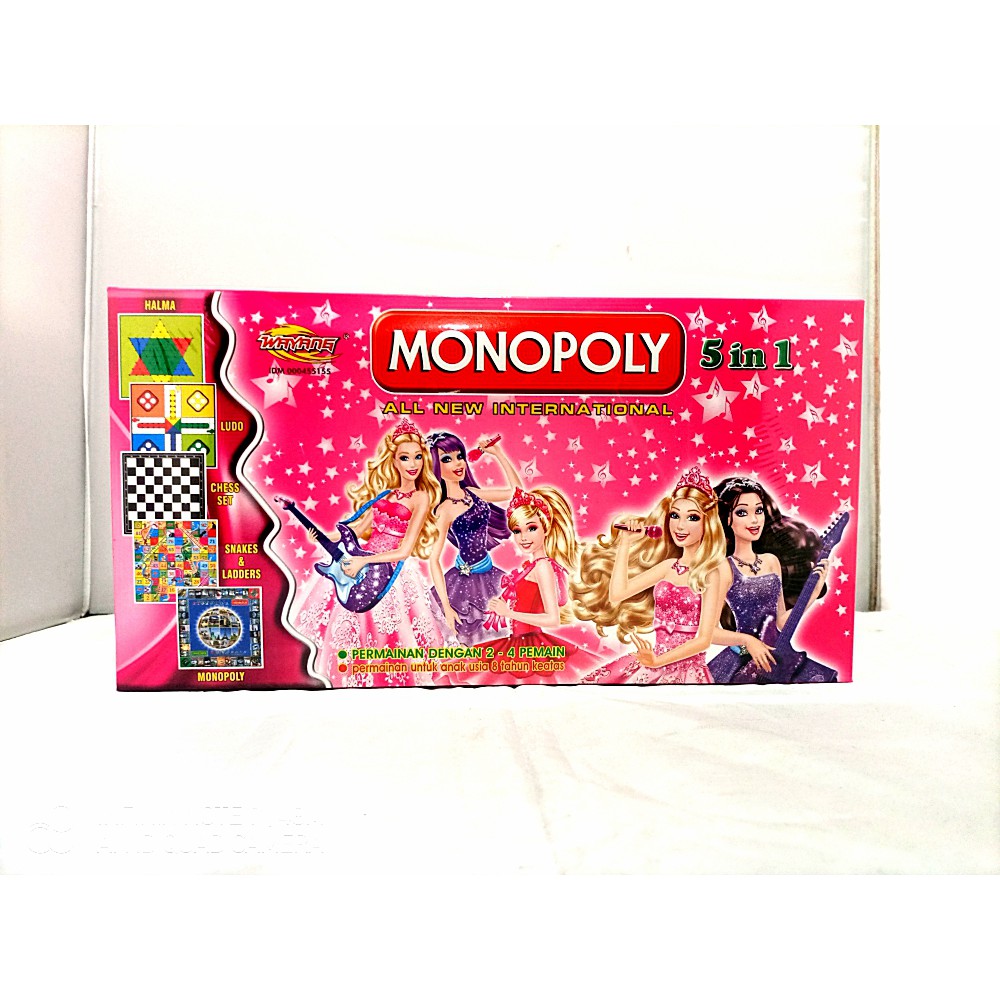 Jual Monopoly International 5in1 monopoly universal Mainan anak ...