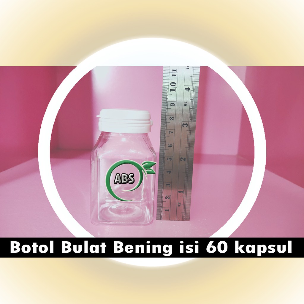 Jual Botol Kapsul Bening Fliftop 120ml isi 60 kapsul | Shopee Indonesia