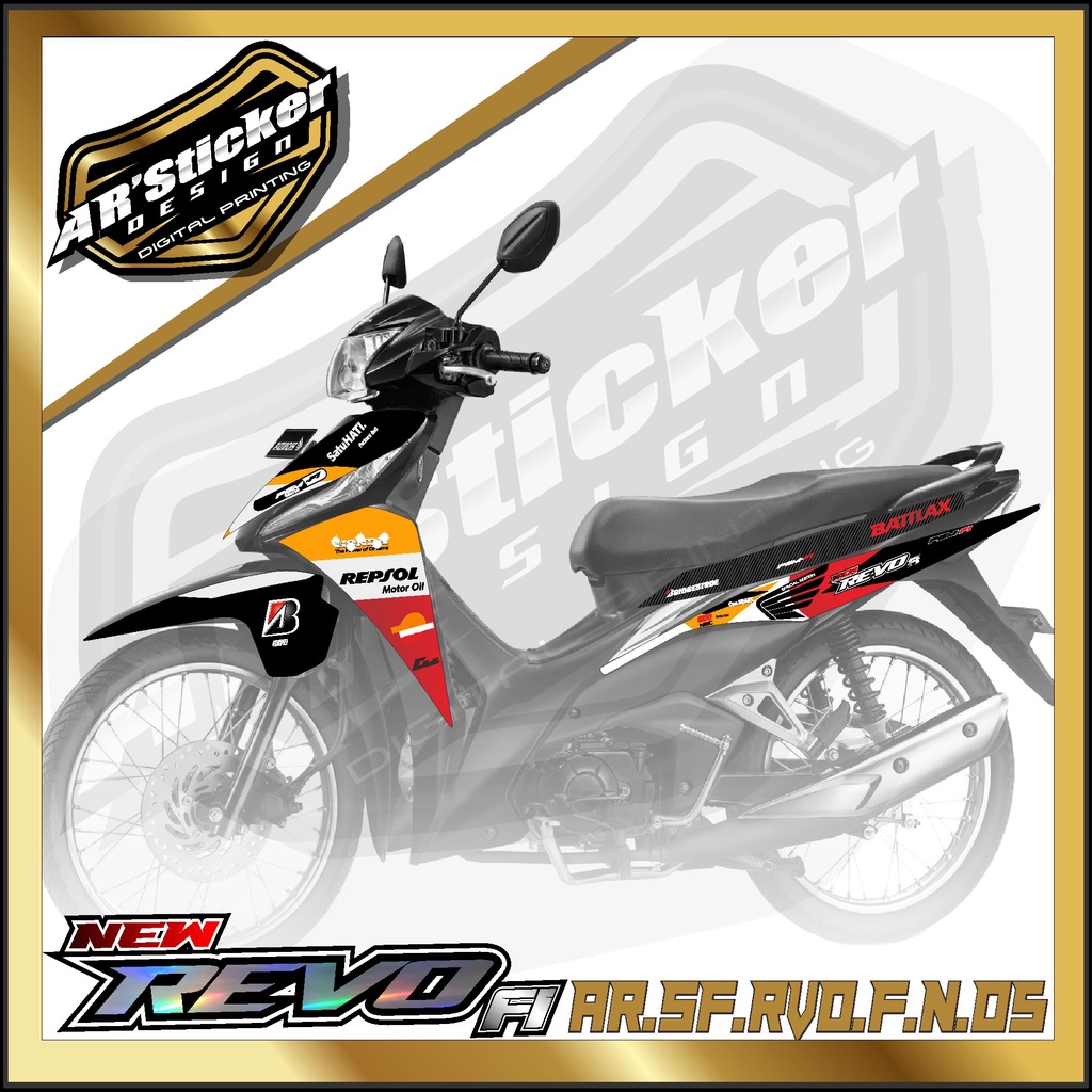 Jual Revo Sticker Striping Revo FI new - Stiker Motor REVO FIT INJEKSI ...