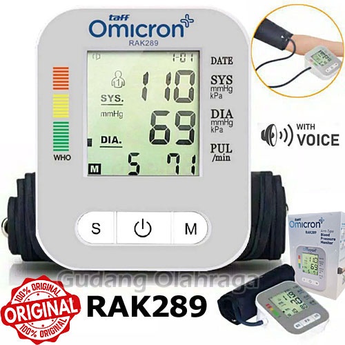 Jual Tensimeter Digital Taff Omicron RAK 289 Original / Alat Pengukur ...
