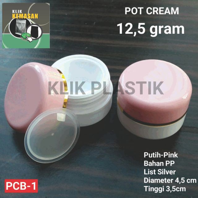 Jual Pot Cream 125 Gr Putih Pinktempat Krimkemasan Kosmetikbotol