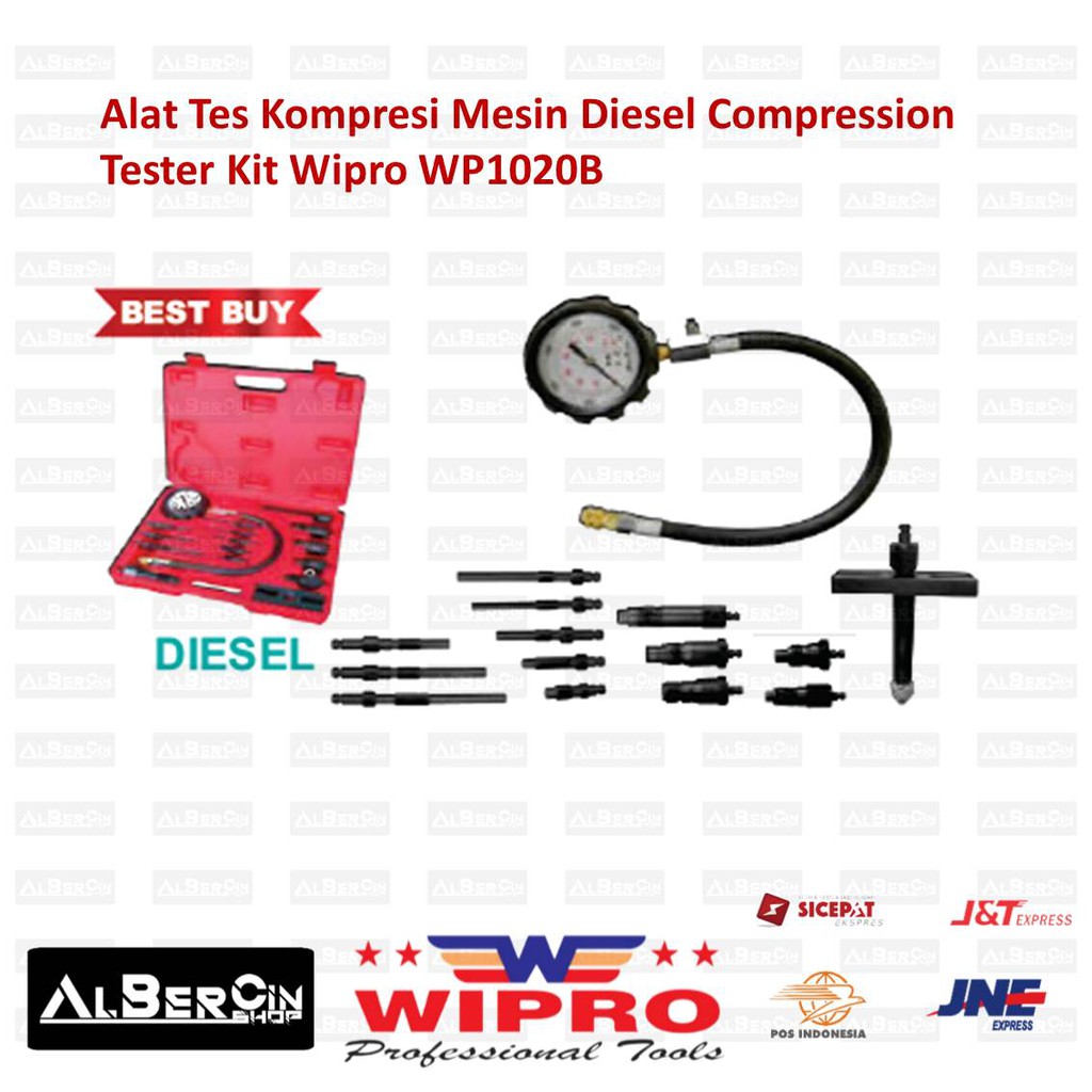 Jual Alat Tes Kompresi Mesin Diesel Compression Tester Kit Wipro ...