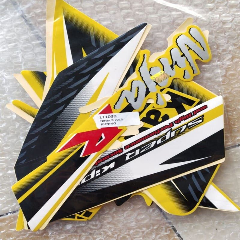 Jual STIKER STRIPING LIS BODY KAWASAKI NINJA R 2013 KUNING | Shopee ...