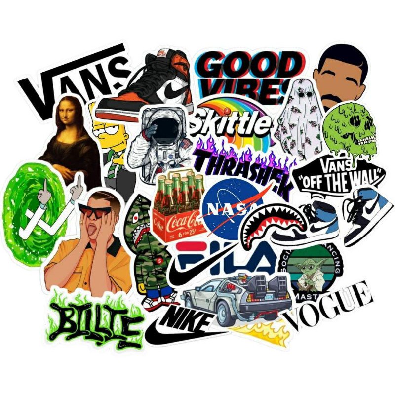 Jual (35PCS) sticker aesthetic - stiker motor - sticker laptop ...