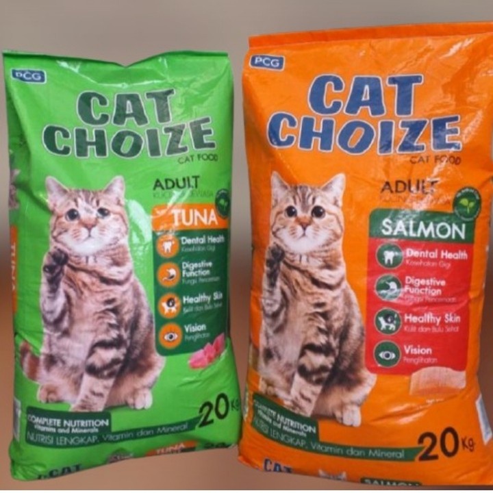 Jual Cat Choize Adult 20 Kg Cat Choice Tuna Salmon 20Kg GRAB | Shopee ...