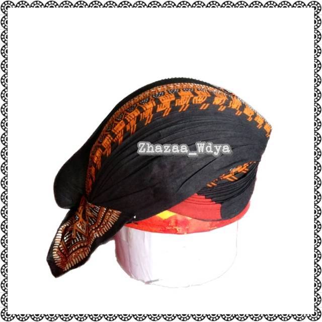 Jual Blangkon Jogja Lipat Jebeh Dewasa Motif Modang | Shopee Indonesia