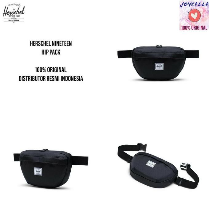 Jual Herschel Hip Pack Waist Bag Tas Selempang Pinggang Original Black Amelc_Store
