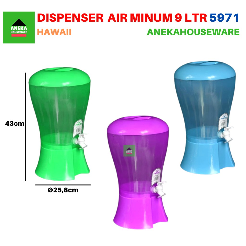Jual Dispenser Tempat Penyimpanan Air Foresta Water 9 Liter 5971 Hawaii