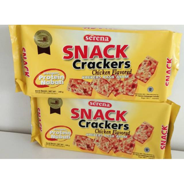 Jual Serena Snack Crackers Chicken - Krekers Rasa Ayam 210 gr | Shopee ...