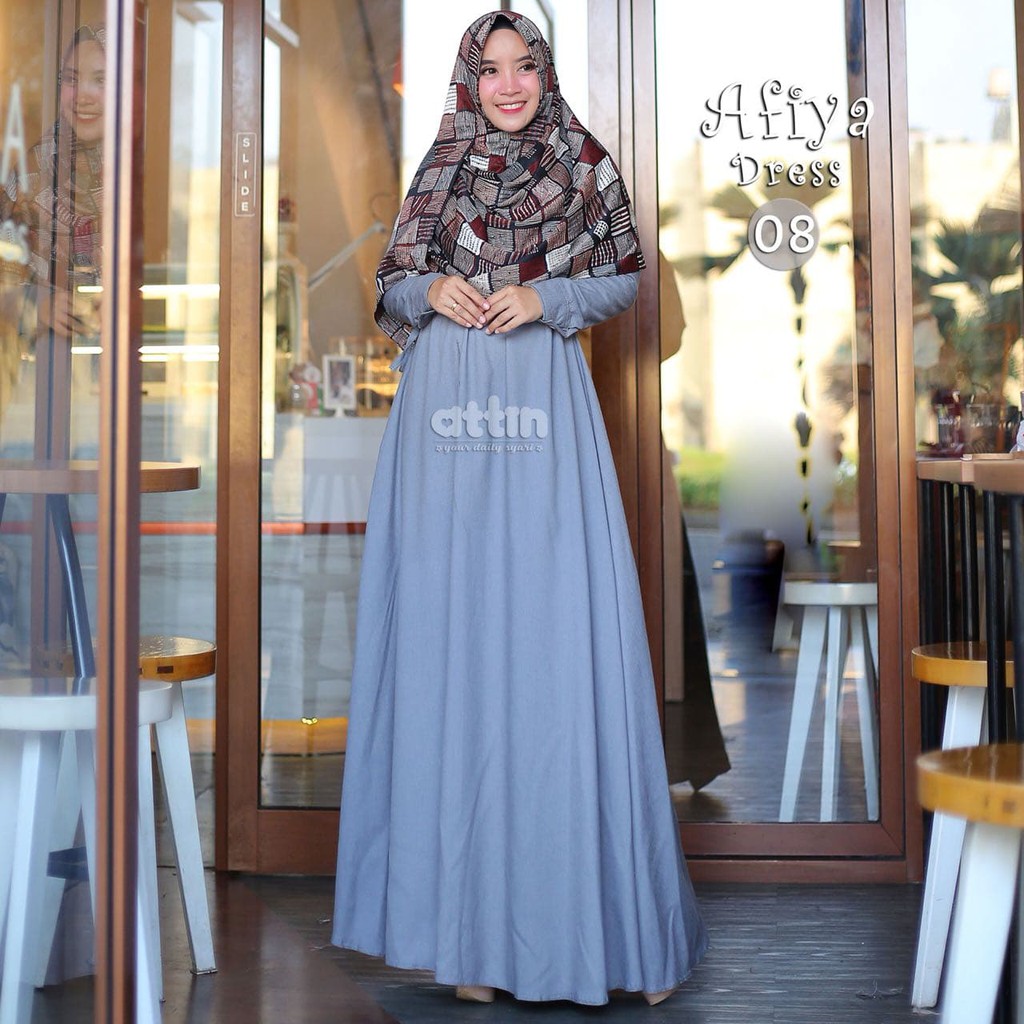 Jual BEST SELLER TERBARU Gamis Attin Afiya Dress 08 - baju gamis wanita  busana muslim baju | Shopee Indonesia