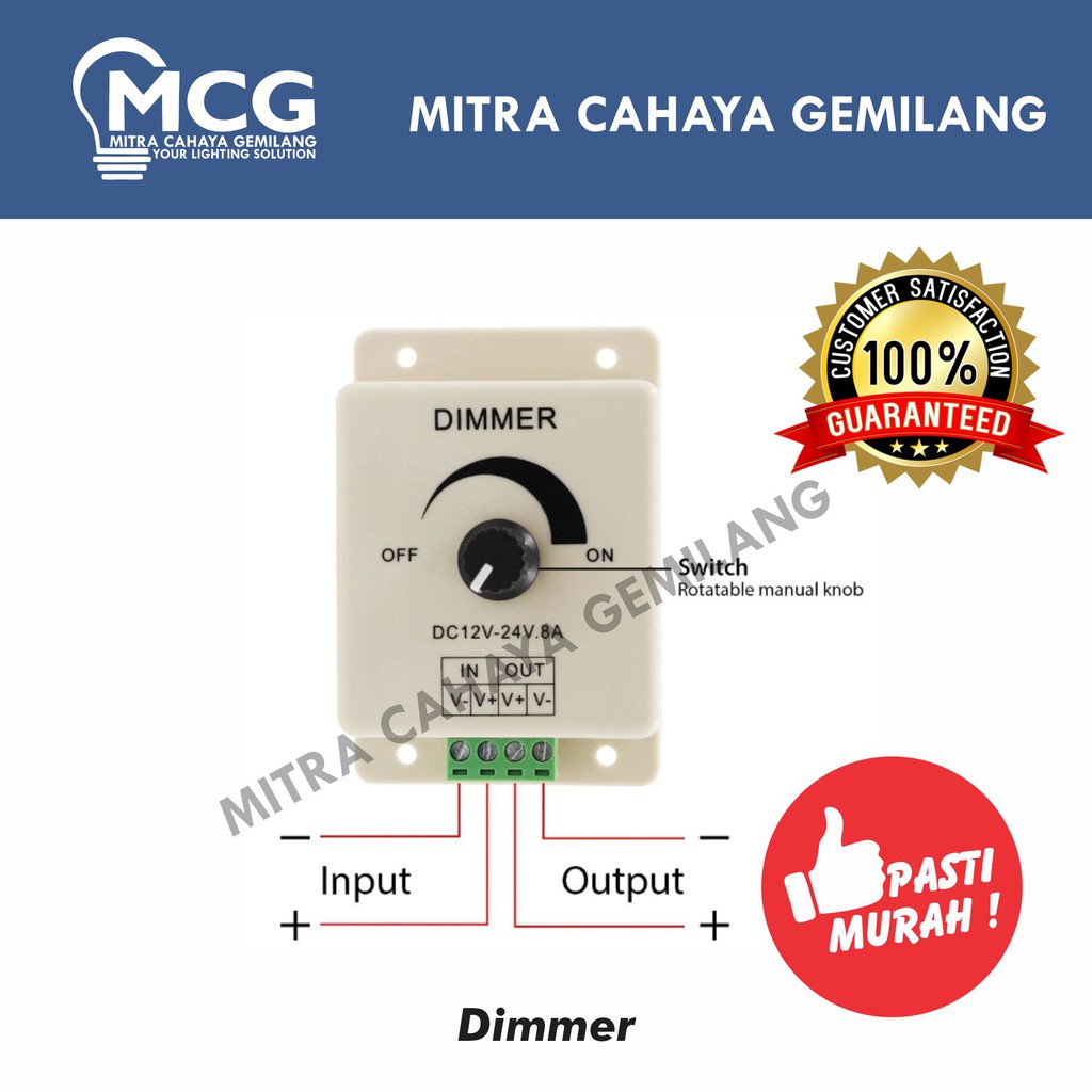 24V 8A Light Dimmer Switch Adjustable ... Circuit Diagram