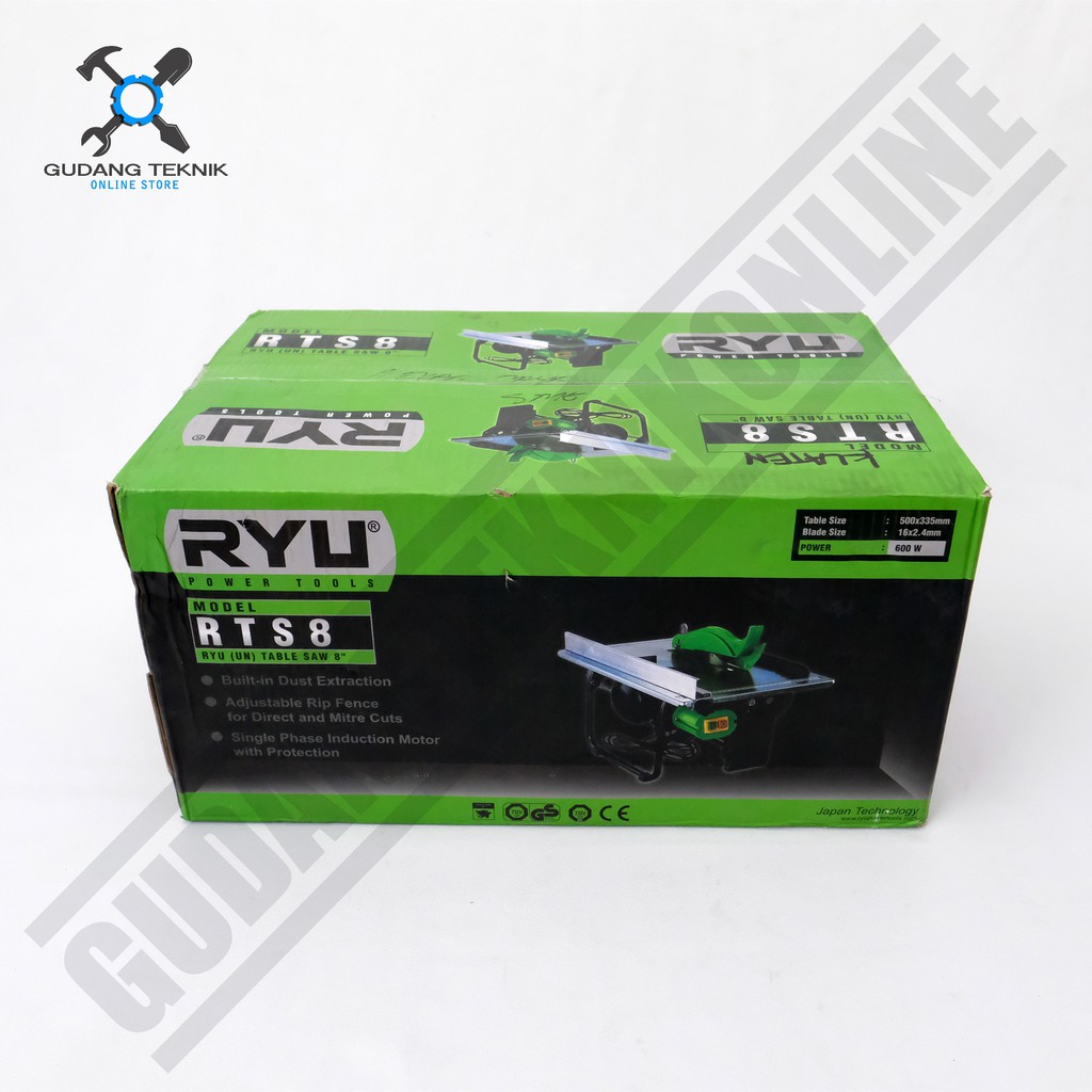 Jual RYU RTS8 / Table Saw RYU RTS 8 - Mesin Gergaji Meja 8inch RYU ...
