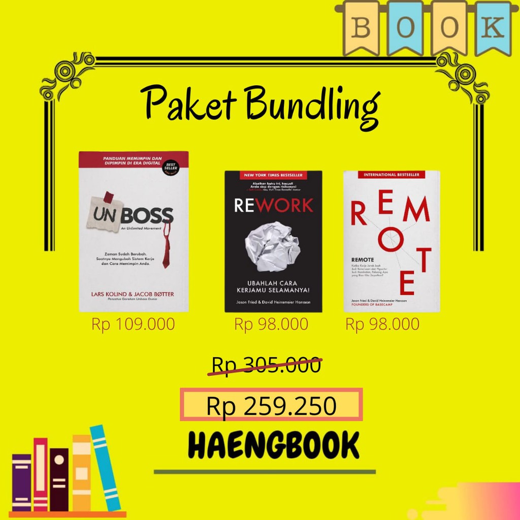 Jual Paket Bundling UNBOSS + Remote + Rework - Buku Bisnis - Penerbit ...