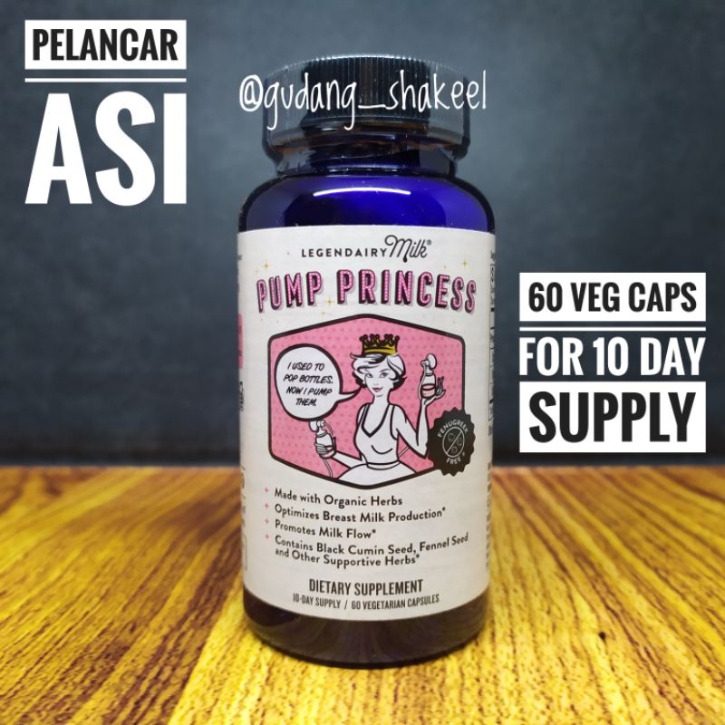 Jual Legendairy Milk Pump Princess Milkapalooza Pelancar ASI Booster Vegetarian Capsules