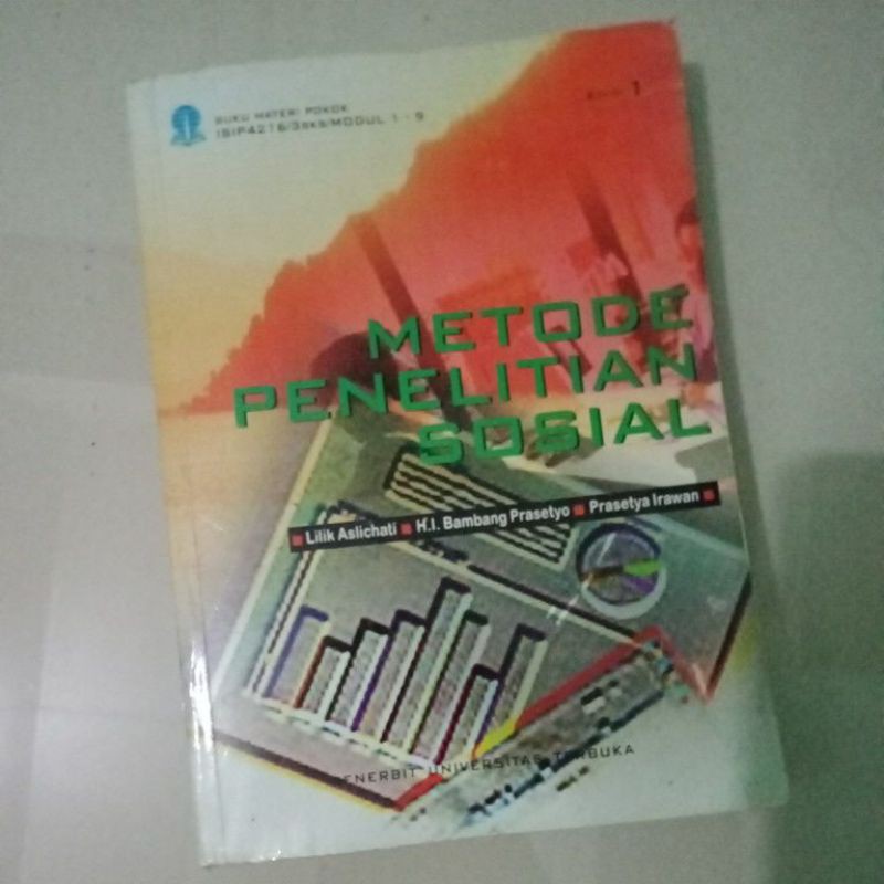 Jual Buku UT Metode Penelitian Sosial (ISIP4216) Bekas / Second ...