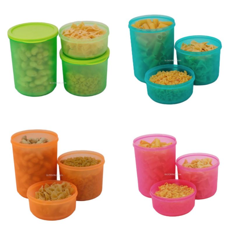 Jual TOPLES KUE SET/ Container Palm Spring Set 3 Pcs Biggy Home ...