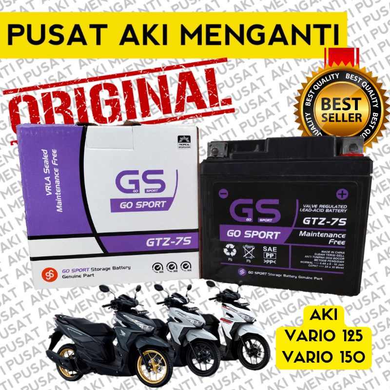 Jual AKI MOTOR HONDA VARIO 150 GTZ7 GTZ7S GTZ 7S Go Sport Original MF