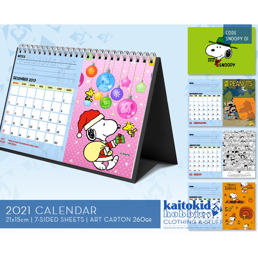 Hallmark Eeuwigdurende kalender, SNOOPY & WOODSTOCK kalender, kalenderblokken, nieuwigheidskalender, hondenhok, rood
