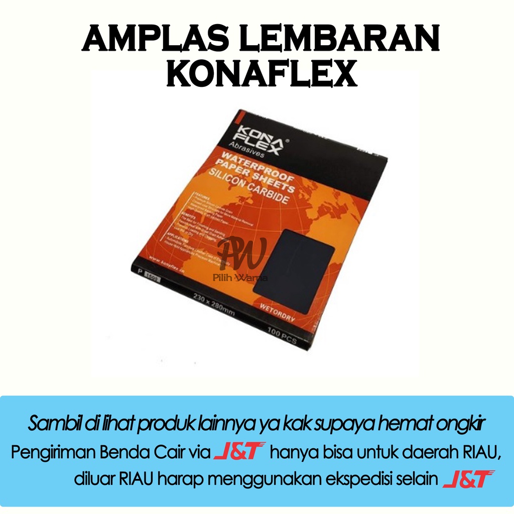 Jual Amplas Lembaran Amplas Kertas Abrasive Paper Konaflex Shopee Indonesia