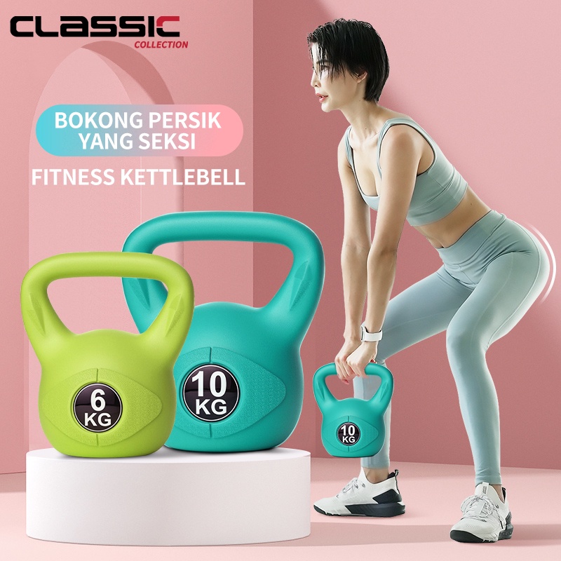 Jual Kettlebell 6KG / Alat Fitness di Rumah latihan membentuk tubuh