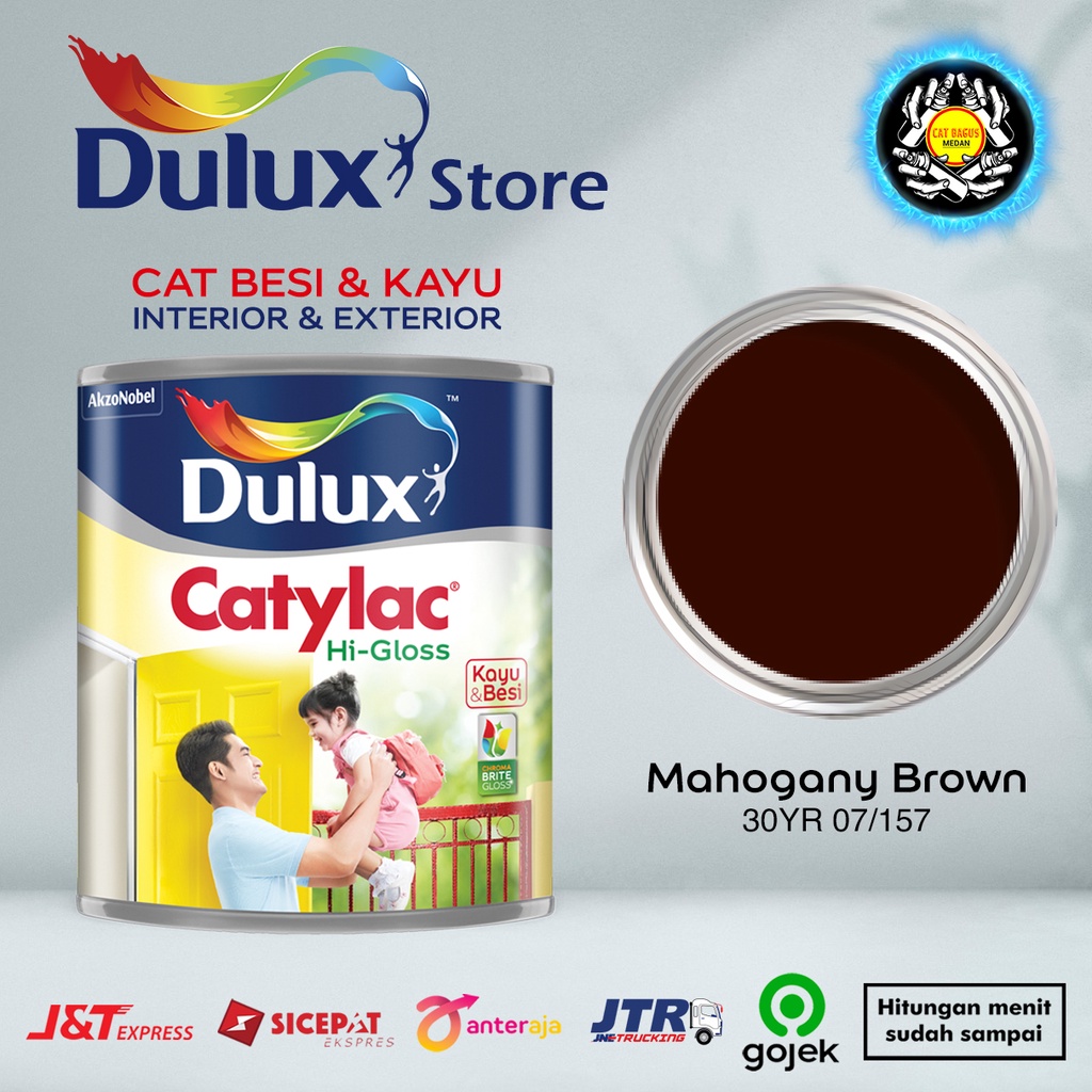 Jual CAT MINYAK CAT KAYU DAN BESI DULUX CATYLAC HI-GLOSS 1 KG WARNA