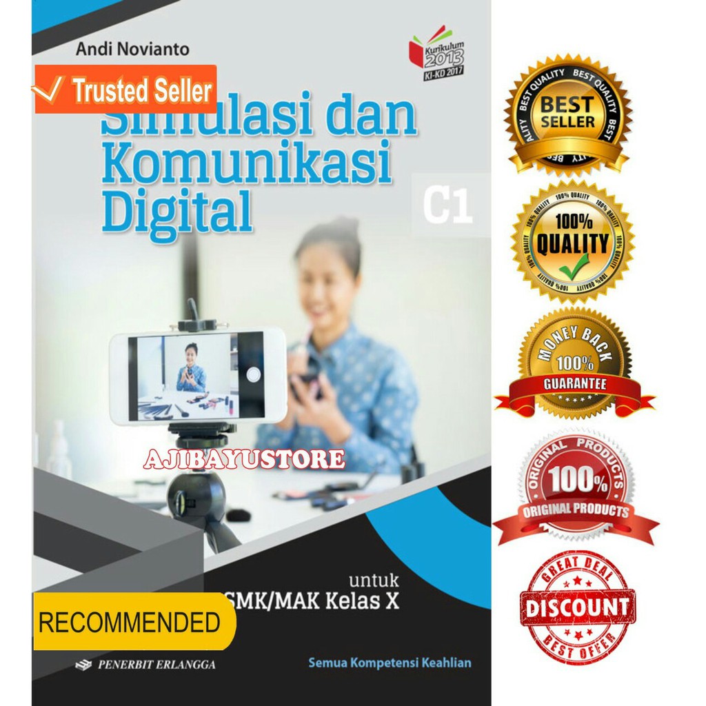 Jual Buku Simulasi Dan Komunikasi Digital C1 UNTUK SMK MAK KELAS X 10 ...