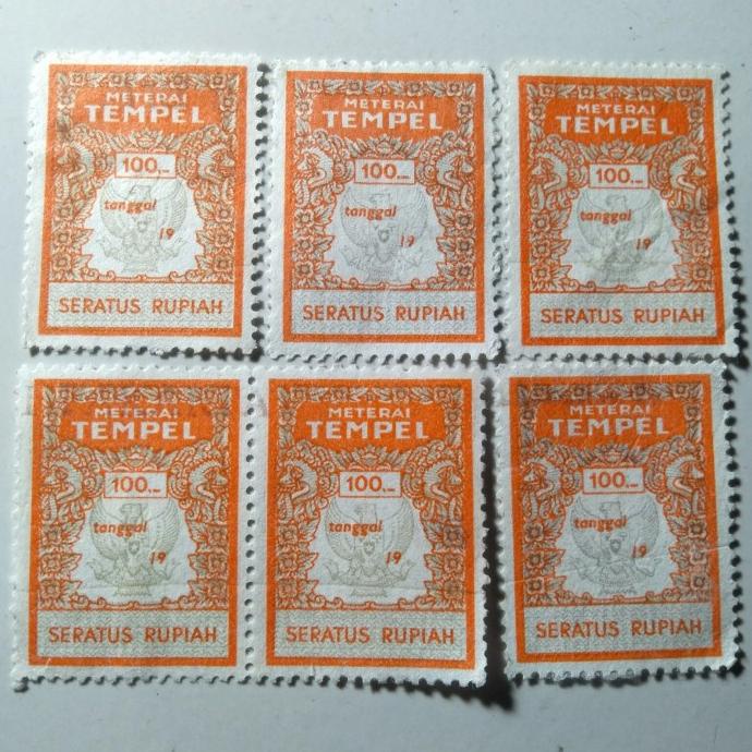 Jual [COD] Materai1000 Rupiah Tahun Pemakaian 1986-1990 Asli (T232 ...