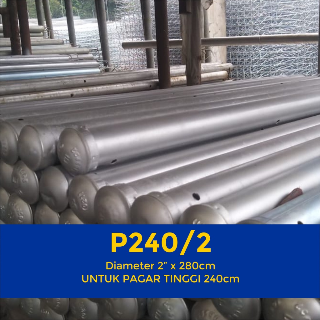 Jual TIANG PAGAR BRC P240/2 UNTUK BRC TINGGI 240 CM | Shopee Indonesia