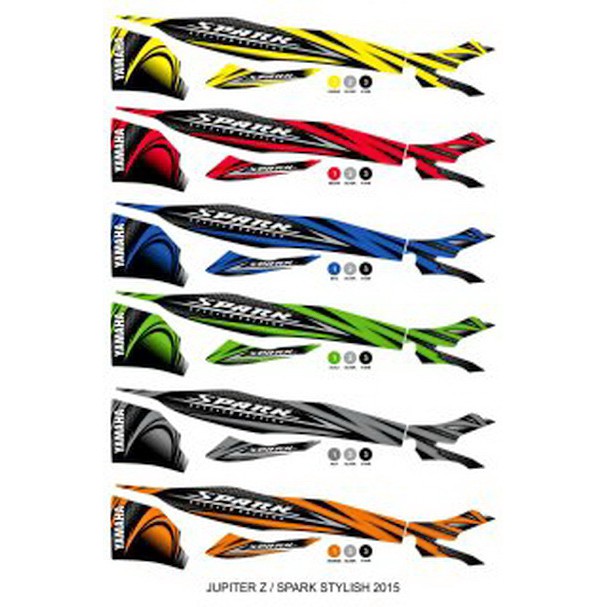 Jual Striping Motor Yamaha Jupiter Z New (Spark Stylish) | Shopee Indonesia