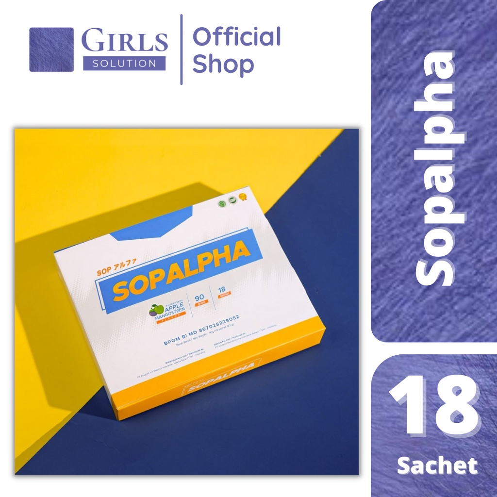 Jual SOPALPHA - Rasa Apel Manggis Isi 18 sachet memperlancar aliran ...