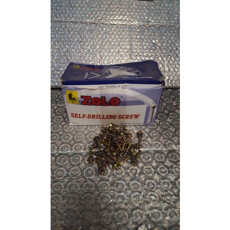Jual Baut Roufing roping Merk Zolo Ukuran 12 mm x 30 Baut Baja Ringan ...