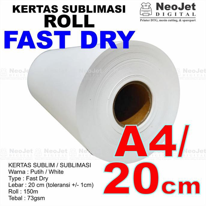 Jual Produk Unggulan] Kertas Sublim Fast Dry Fastdry Sublimasi Paper