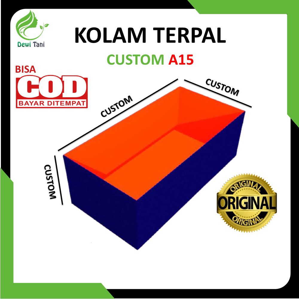 Jual Kolam Terpal Custom Kotak A15 Terpaulin Korea | Shopee Indonesia