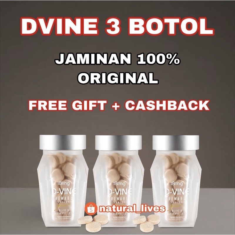 Jual DVINE D VINE COLLAGEN CANDY ORIGINAL 3 BOTOL Shopee Indonesia