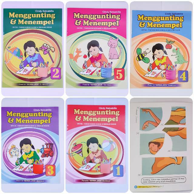 Jual Buku Keterampilan Menggunting & Menempel Full Color Untuk ANAK ...