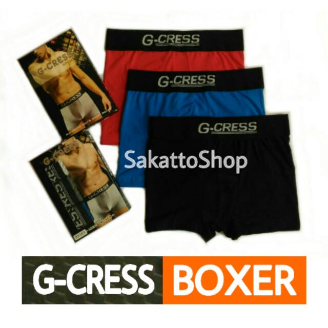 Jual Boxer G Cress 1 Box ( 3 Pcs ) | Shopee Indonesia
