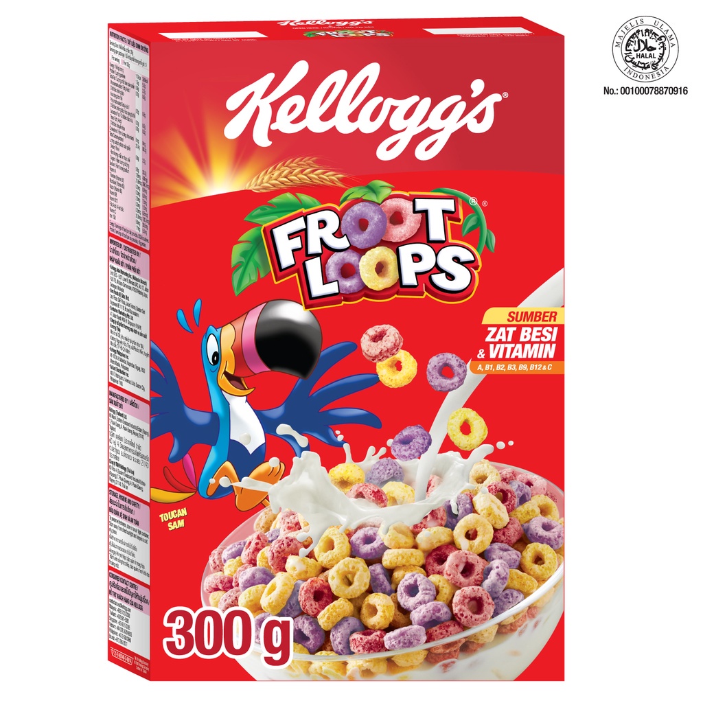 Jual Kellogg's Breakfast Cereal Froot Loops 300g | Shopee Indonesia