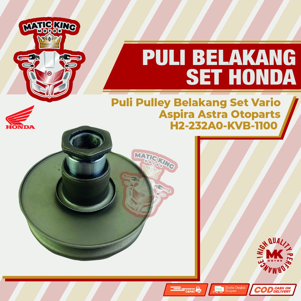 Jual Pully Pulley Puli Belakang Honda Vario 110 125 ASLI ASPIRA OTOPART ...