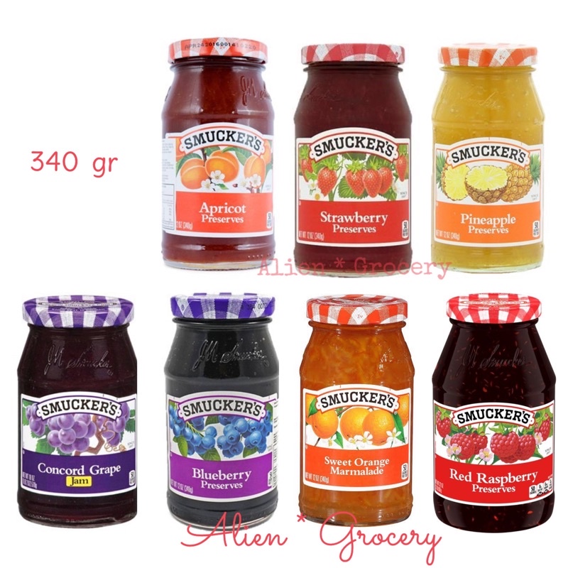 Jual Smucker Smuckers Selai Olesan Apricot Strawberry Red Raspberry ...